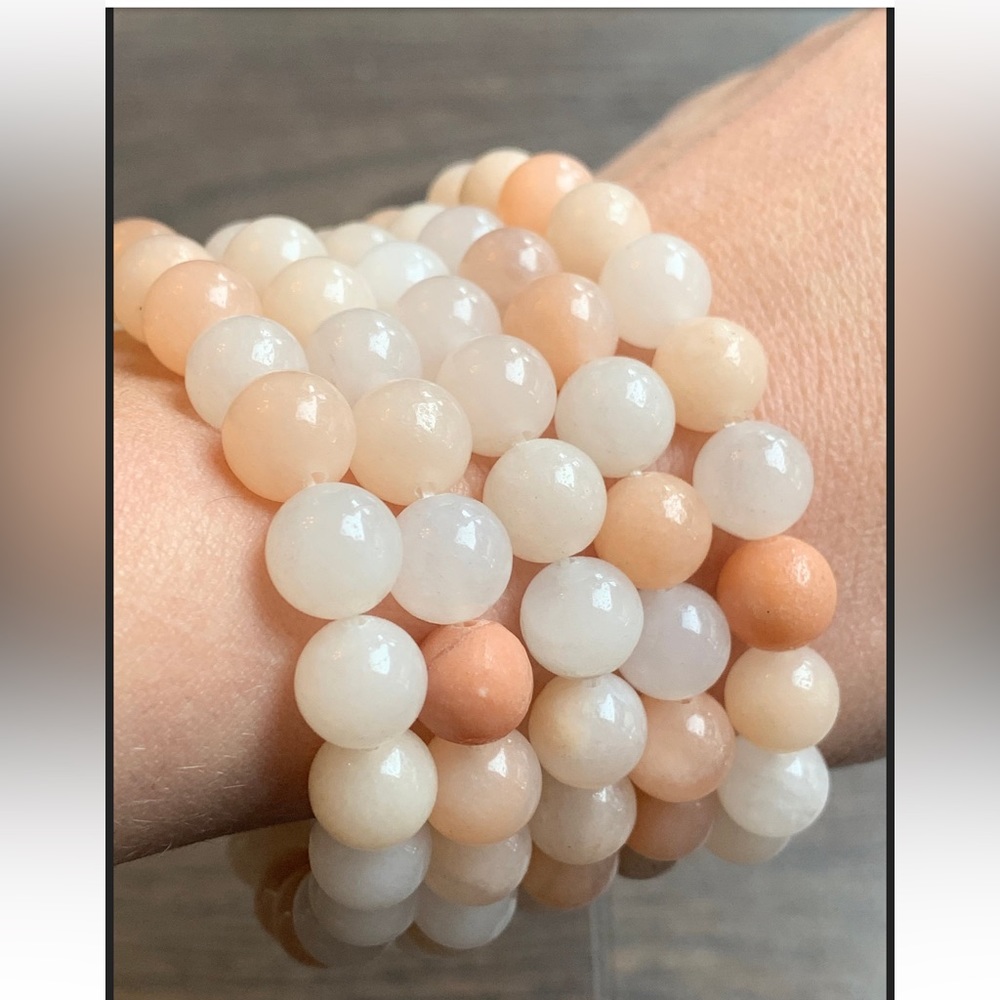 Pink Aventurine Beaded Bracelet